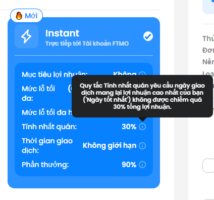 Quy tắc tính nhất quán 30%