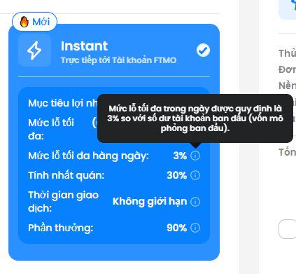Quy định mức lỗ tối đa hàng ngày 3%