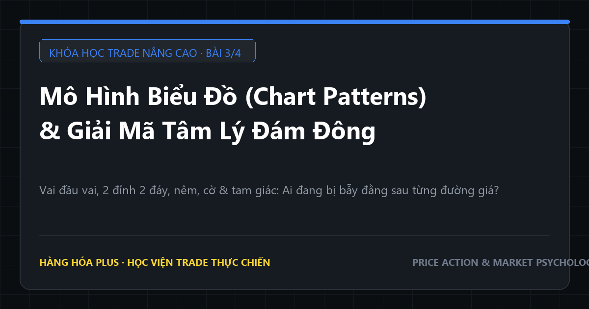 Khóa học trade nâng cao phần 3 mô hình biểu đồ chart patterns và giải mã tâm lý đám đông
